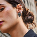 Halloween earrings wholesale fashion cross-border diamond-encrusted skull alloy jewelry pumpkin head witch earrings bat earrings