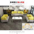 Office business reception combination sofa set - casual area, clothing store, minimalist modern office sofa, three-seater