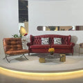 Leather american single sofa chair casual tiger bar chair classic stool retro1919 cigar godfather