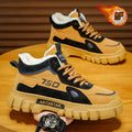 Men's cotton-padded boots 2025 new winter fleece-lined warm outdoor hiking waterproof non-slip high-top work martin snow boots