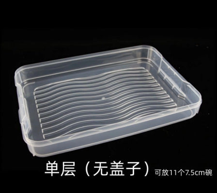 Dumpling box, freezer box, special food grade for refrigerator, household kitchen tray, quick-frozen wonton fresh-keeping storage box with lid