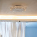 French retro bedroom ceiling light cream vintage dining room lamp italian designer living room bedroom silk ceiling light