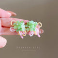 Dopamine beaded romantic floral stud earrings - summer colorful beach vacation style, unique earrings, sweet & ethereal forest vibes