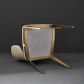 Italian light luxury wave pattern dining chair italian for home island luxury stone back chair cafe sales department negotiation chair