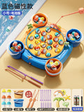 Blue - battery operated [31 magnetic fish + 4 tubs + 8 rods + 4 3d scenarios]