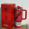Amazon 40oz tumbler with handle - portable, drop-proof, insulated stainless steel mug - valentine's day collection