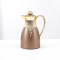 Wholesale cross-border luxury insulated kettle: large capacity coffee pot for home and commercial use, insulated water kettle with logo, gold teapot