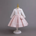 New three-piece skirt set, children's formal dress, floral princess dress, girls' model runway dress, girl dress