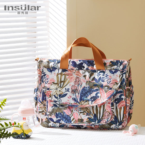 Yinxiuli Multifunctional Waterproof Mommy Bag One Shoulder Crossbody Portable Maternal and Infant Bag Going Out Bag Mom Bag Cross-border