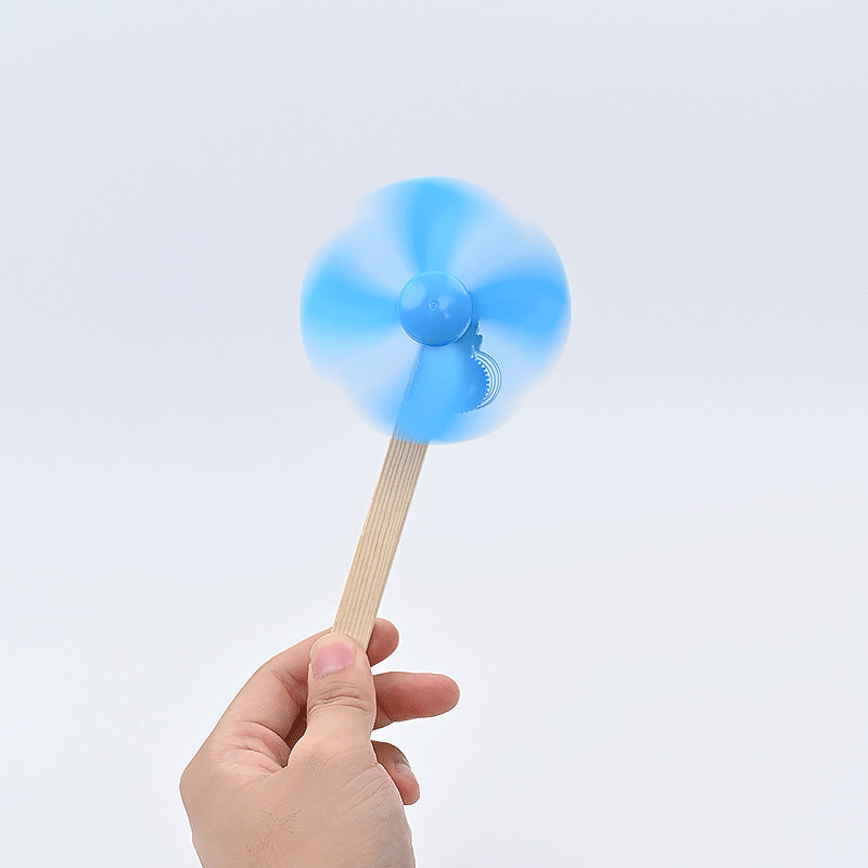 DIY handmade wire fan DIY handmade technology small production, primary school students puzzle splicing teaching aids, scientific experimental materials