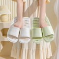 Hotel business trip foldable leaky slippers for women home indoor travel handy gadget bathroom non-slip quick-drying slippers