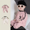 Baby boy spring/autumn casual outing clothes newborn romper outerwear crawling suit baby long-sleeved single-layer bodysuit