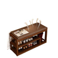 Durable, multi-tiered shoe rack and bench combo for entryways – perfect for small, narrow doorways. all-in-one shoe cabinet with bench seating for changing shoes