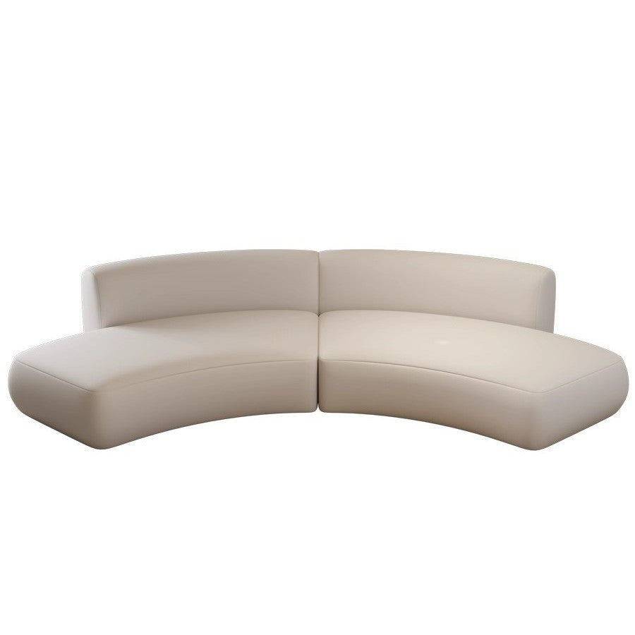 Curved and asymmetrical corner sofa for lounges, hotel lobbies, reception areas, meeting and negotiation spaces, beauty salons, and sales centers
