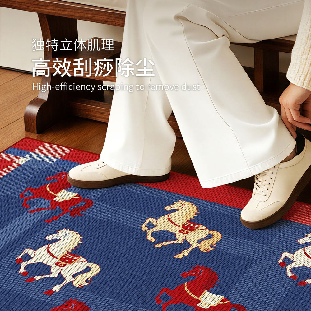 Classy entrance door floor mat entrance non-slip mat 2026 new arrival year of the horse foot mat entrance thickened entrance carpet