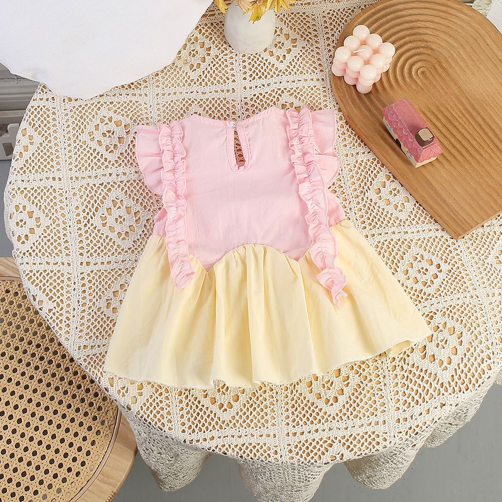 newborn & infant sleeveless summer dress - lace trim tank dress - floral princess dress - summer romper