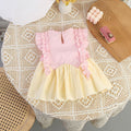 newborn & infant sleeveless summer dress - lace trim tank dress - floral princess dress - summer romper