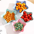 Cute star-shaped fruit and snack plate - perfect for home, living room, coffee table - dried fruit, candy, and fruit storage