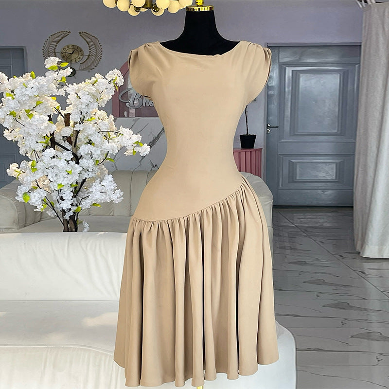 spring new arrival: elegant, fashionable, and sexy backless round neck bodycon mini dress - wholesale