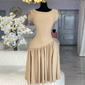 spring new arrival: elegant, fashionable, and sexy backless round neck bodycon mini dress - wholesale