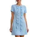 european and american cross-border  independent station new arrivalelegantelegance normcore women's short sleeve fashiondress