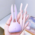 Xue belle eyebrow razor oem stainless steel eyebrow razor oem retractable foldable blade 70% off stack eyebrow razor