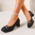 spring/autumn new arrival: plus-size women's heeled single shoes for cross-border e-commerce. sizes 35-42 available. dropshipping available for  and