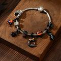 Halloween bracelet wholesale fashion cartoon skull pumpkin pendant bracelet hip hop punk style festival party jewelry