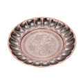 foreign trade stainless steel lily plate retro light luxury large tray household dinner plate food preparation plate fruit plate wholesale