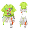 Boys' summer outfit set:  new stylish designs for baby boys and girls - short-sleeve t-shirts, wholesale children's summer clothing