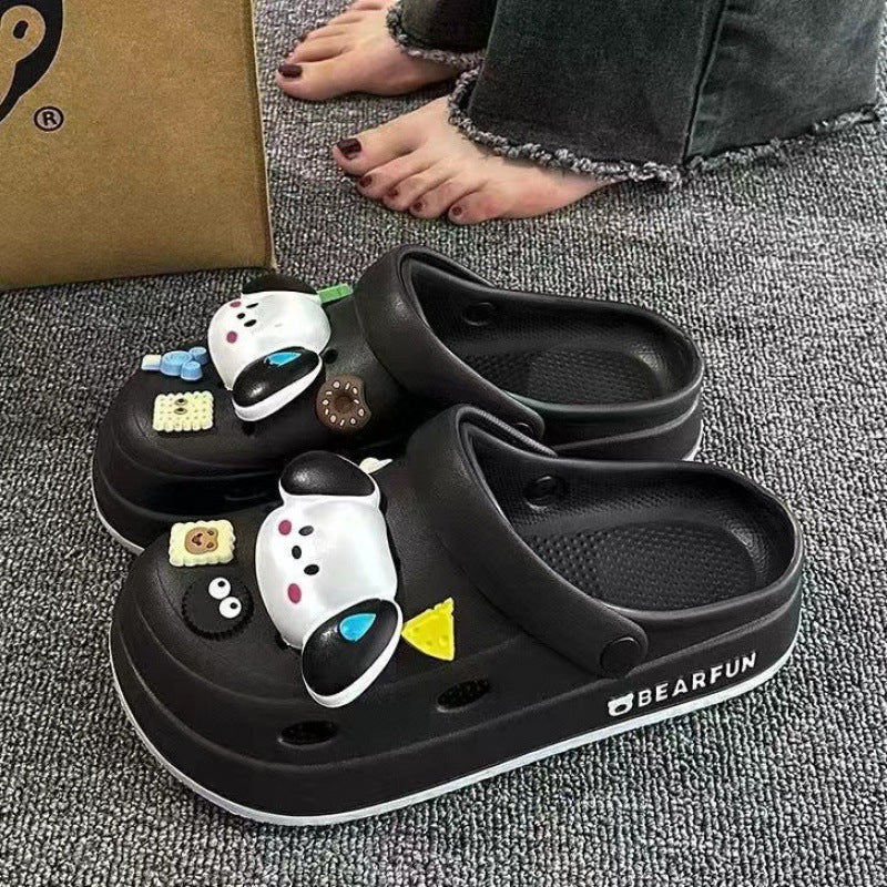 New arrivaleva clogs shoes for women summer couple outwearcute briquettes feel like stepping on shit, non-smelly feet non-slip beach sandals