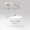 Restaurant chandelier rocker arm new arrivalcasual modern full spectrum removable movable flying saucer dining table eye protection lamp dining chandelier
