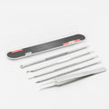 Oem in stock stainless steel acne clip suit acne needle cell clip squeeze blackhead remove acne acne tweezers tool
