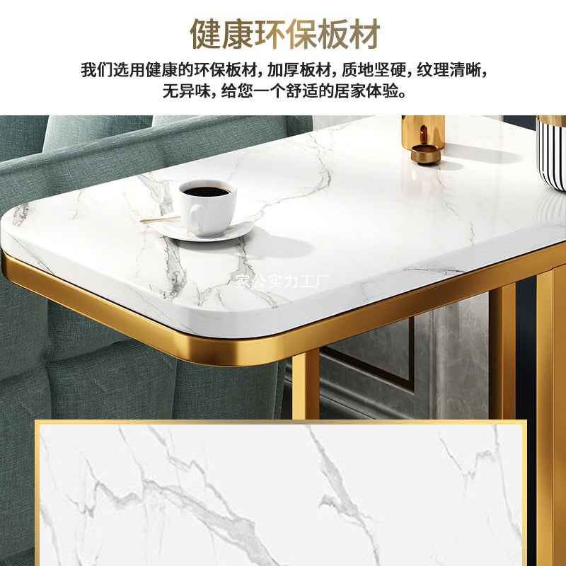 Sofa side table Mini small coffee table Living room Modern side cabinet Side cabinet Balcony storage Small table Light luxury square corner table