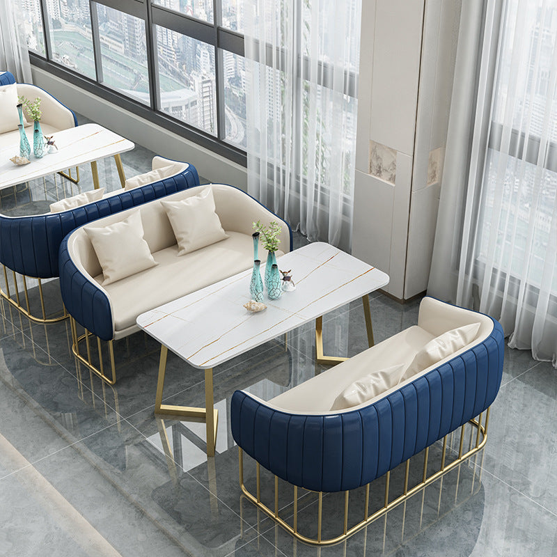 Negotiation table and chair combination sales office hotel rest area beauty salon photo studio reception sofa casual coffee shop booth