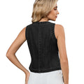 European and american cross-border e-commerce autumn new arrivals: sleeveless, designer washed denim vest top for women - perfect for  and independent stores