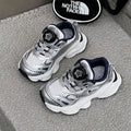 Girls' athletic sneakers with silver button detailing, new spring/summer  collection. breathable mesh upper, also available as chunky dad sneakers for boys and girls