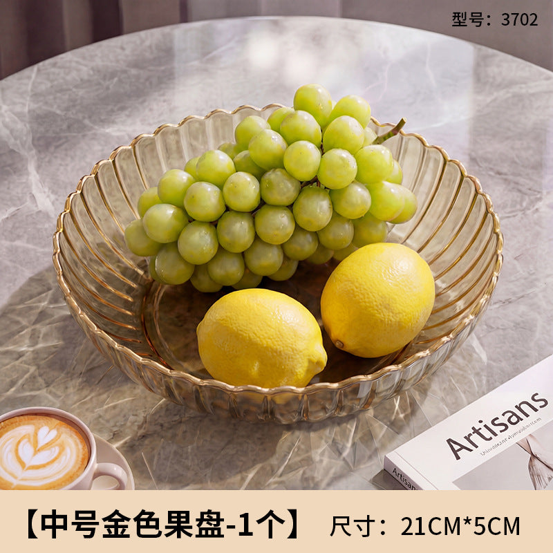 For home plate small creative living room fruit plate accessible luxury good-looking coffee table snack plate melon seeds peanut candy plate