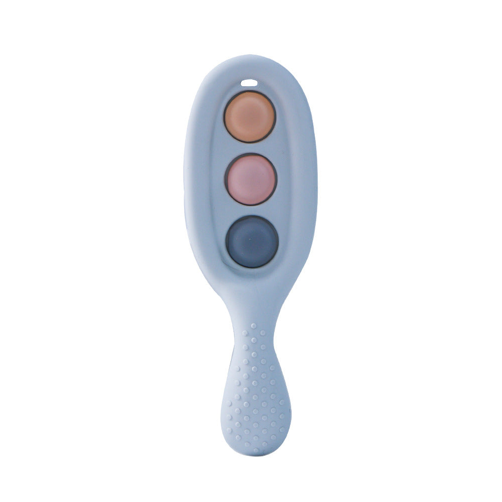 new food-grade silicone teether baby teething stick anti-eating hand security bite fun maternal and infant products wholesale