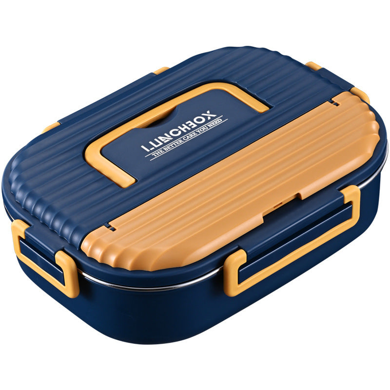 304 stainless steel lunch box, thermal insulation box, special bento for students and office workers, canteen packing box, divided into compartments, fast food trays