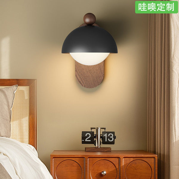 [Wow] Medieval style wall lamp, retro walnut color, wabi sand wind, living room background wall decorative lamp, wall lamp