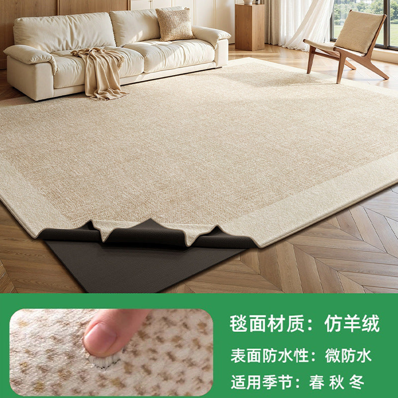Removable and washable carpet, living room modern cream style bedroom sofa, machine washable double layer floor mat, accessible luxuryclassy carpet