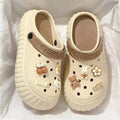 New arrival crocs women's summer outwear 2024new arrivalpopular super popular thick sole stepping on shit feeling beach baotou slippers beach