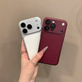 Suitable for iphone18promax litchi pattern leather mobile phone case that instantly turns into burgundy red apple 17 protective case 16