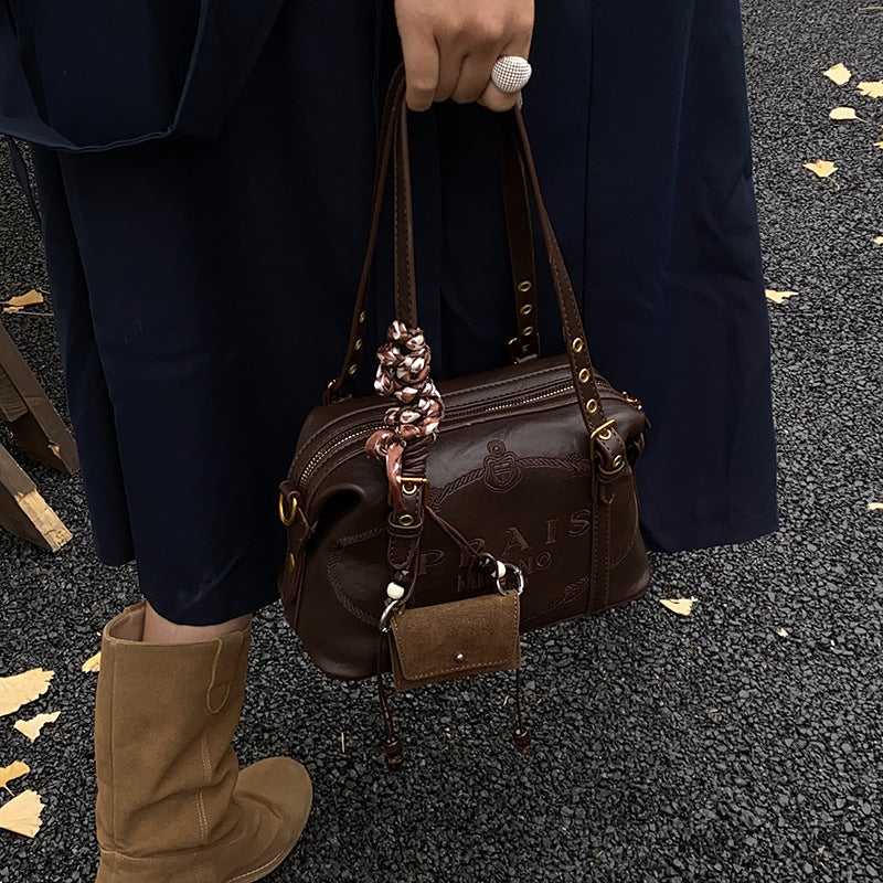 2025 fall/winter new arrivals: vintage-inspired, fashion-forward, niche design handbag - women's commuter tote, trendy shoulder bag, boston bag