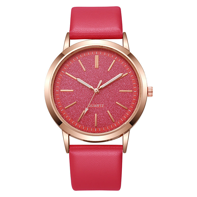 2024 new arrival: women's watch - student style, korean design, alloy & pu leather strap, quartz movement, fashionable ladies' watch, white