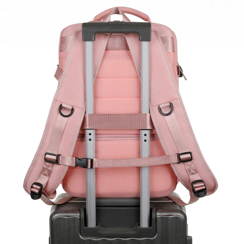 New multi-functional schoolbag, simple and fashionable scalable backpack, wear-resistant large-capacity luggage for business trips