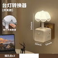 Voice-activated night light - smart bedside lamp with voice control for home, bedroom, reading, dorm room, and smart desk lamp with socket adapter