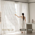 New arrival floral yarn embroidered gauze curtain frenchcut out window gauze living room balcony bedroom bay window princess gauze shaoxing curtain