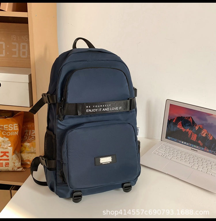 Backpack casual urban style classy school bag junior high school student school bag work clothingcasual travel couple college student school bag